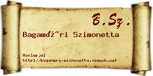 Bagaméri Szimonetta névjegykártya